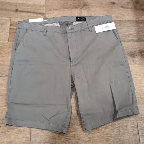 AG Los Angeles NWT Griffin 10" Cotton Blend Tailored Fit Shorts LightSterling 30 - Picture 5 of 9